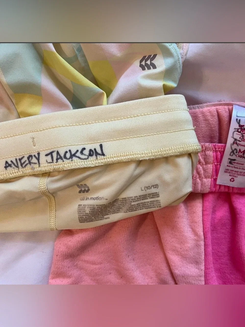 👱🏼‍♀️2 Pairs Multi-Color Girls Athletic Shorts - Yellow all in motion & Justice
